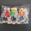 Meble Drewniane dla Dzieci Miniaturowe Zabawki do Zabawy Mini Zestaw Lalek Figurki Rodzina Lalka Humanoidalna Dom Dzieci Chłopcy Dziewczynki Udawane Prezenty