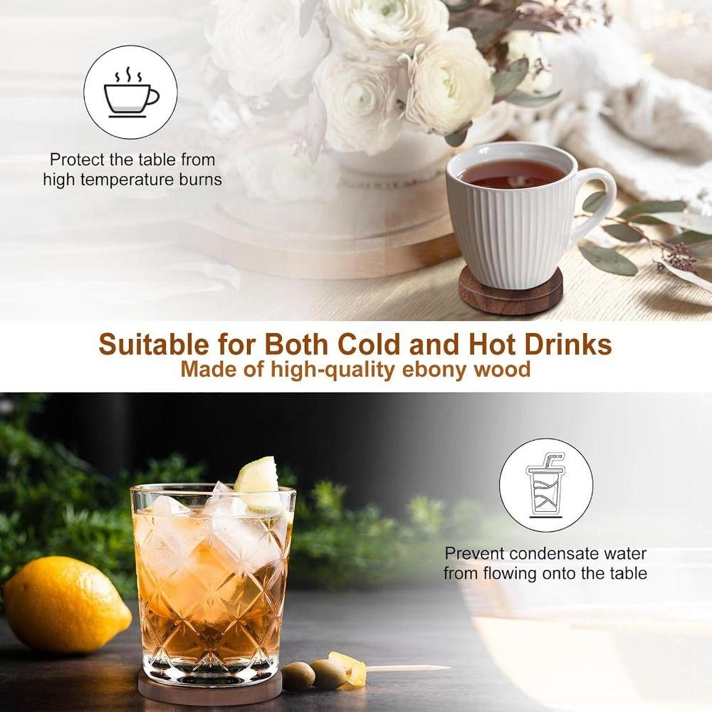 Wooden Insulated Coaster Snail Table Mat Creative Cup Mat  Home Decoration