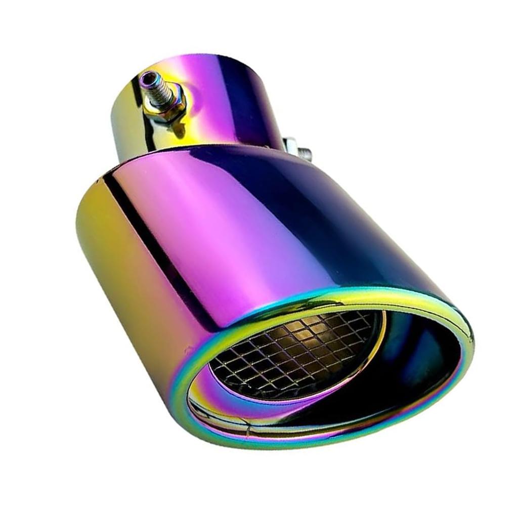 Srasakan Car Muffler Cutter Downward 2.5" Diameter with Drop Prevention Wire, Exhaust Tip, Stainless