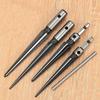 T-handle Taper Reamers for Woodworking Hexagonal Tapered Hex Reamer Bridge Pin Hole Handheld Conical Reamer Cutting Tool