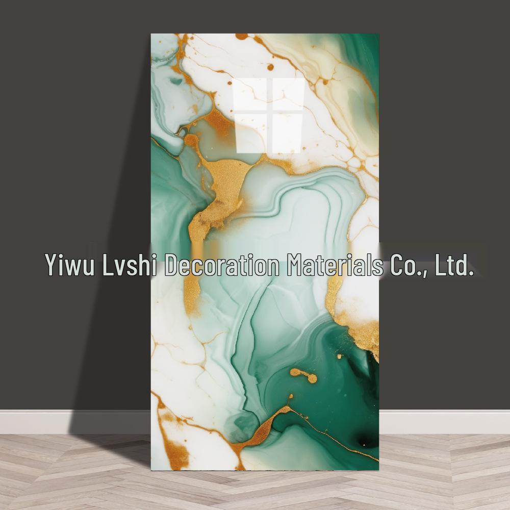 Waterproof Marble Imitation Tile Wall Sticker for Kitchen Renovation - Oil & Moisture Resistant, Self-Adhesive Decor.