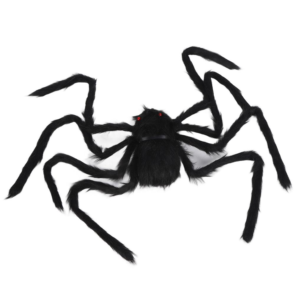 Spiders Halloween Decor Terrible Reusable Black Giant Spider Halloween Decoration for Indoor