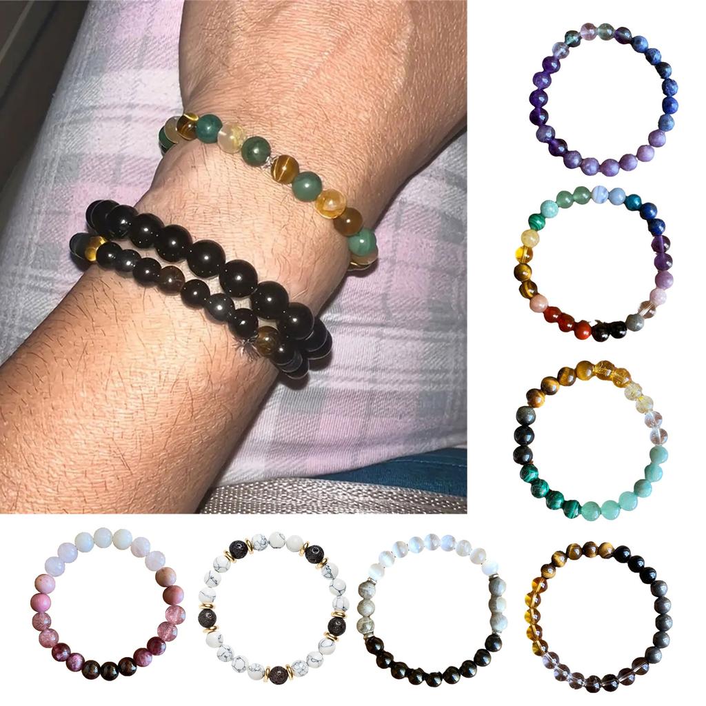 Natural Stone Bracelet Wrist Jewelry Stone Wrist Chain Fashion Beaded Bracelet Hand Jewelry Natural Beaded Bracelet