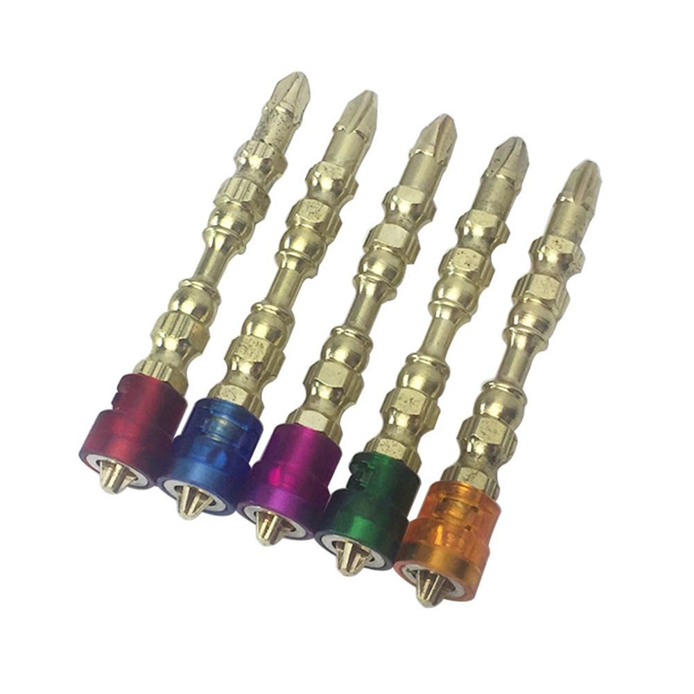 

5Pcs/Set Single Head Cross Magnet Ring Head Screwdriver Electric Screw Baton Head Magnetic coil head#1