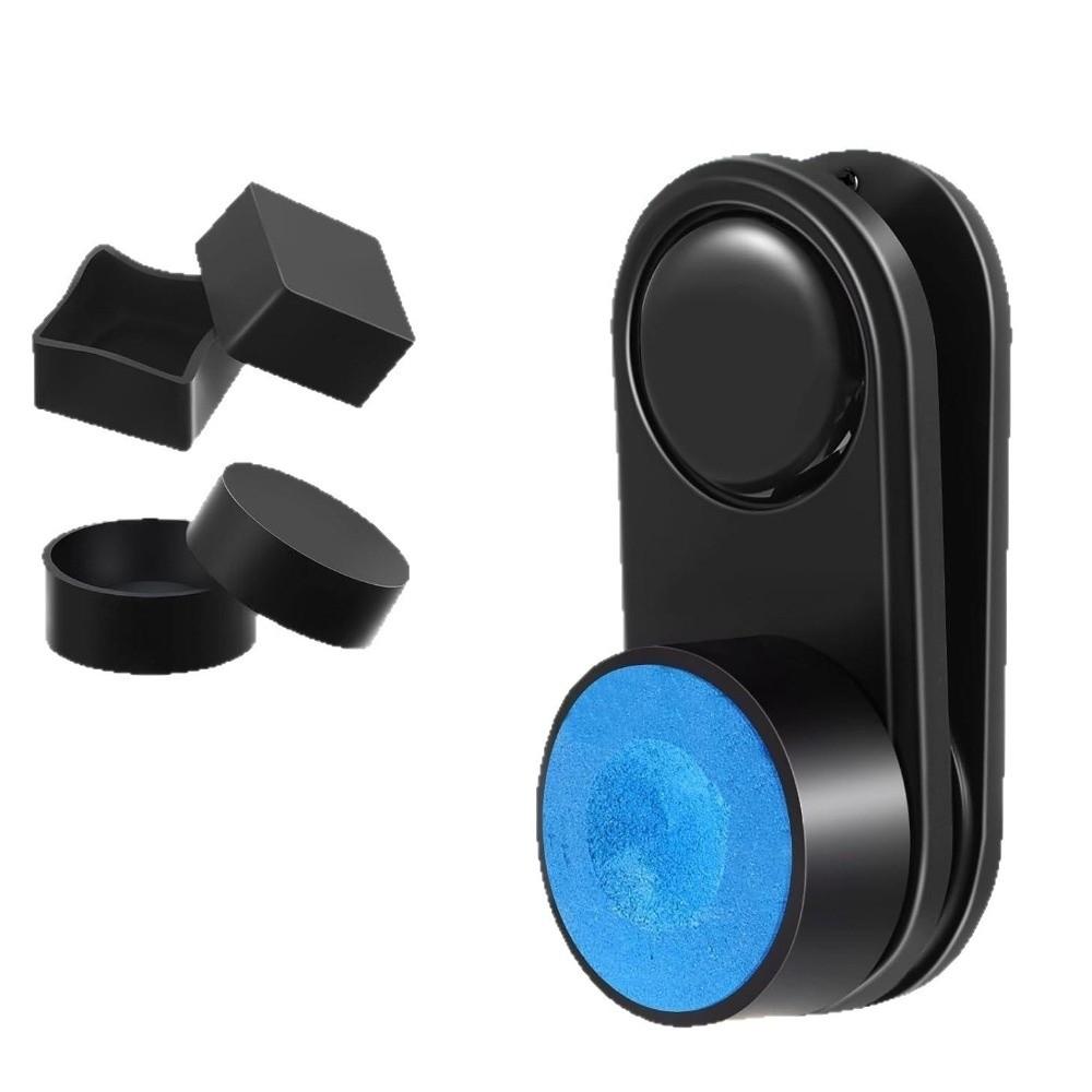 

Magnetic Billiard Chalk Holder Leak-Proof Silent Billiard Cue Chalk Case with Clip Pool Cue Chalk Pouch Billiards Accessories чорний