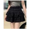 Purely desirable ballet-style sweet cake skirt women's clothing 2026 new high-waisted slimming A-line short skirt with anti-exposure design