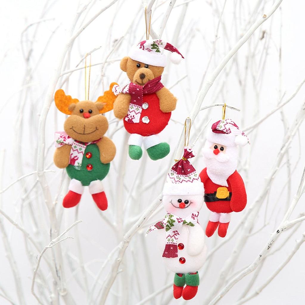 Decor Soft Cute Decorative Hanging Ornaments Toy Doll Christmas Pendant Christmas Tree Decoration