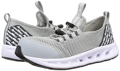 Fukuyama Rubber Arrow Max Work Shoes, Gray, Size 25.5 cm, 3E