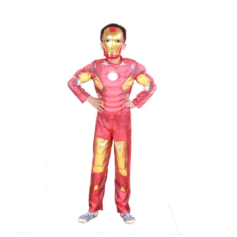 Captain America Iron Spider-Man Muscle Costume Thor Superman Batman Hulk Optimus Prime Costume Show XS