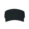 Black Neon Cat Print Sports Sun Visor Hats Women Men Adjustable Lightweight Empty Top Visor Hat for Beach Golf Tennis Running