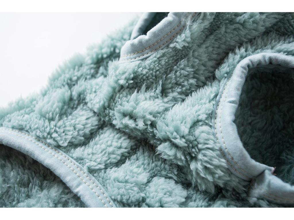 Winter Cable Knit Double-Sided Fleece Vest for Pets - Perfect for Dogs and Cats