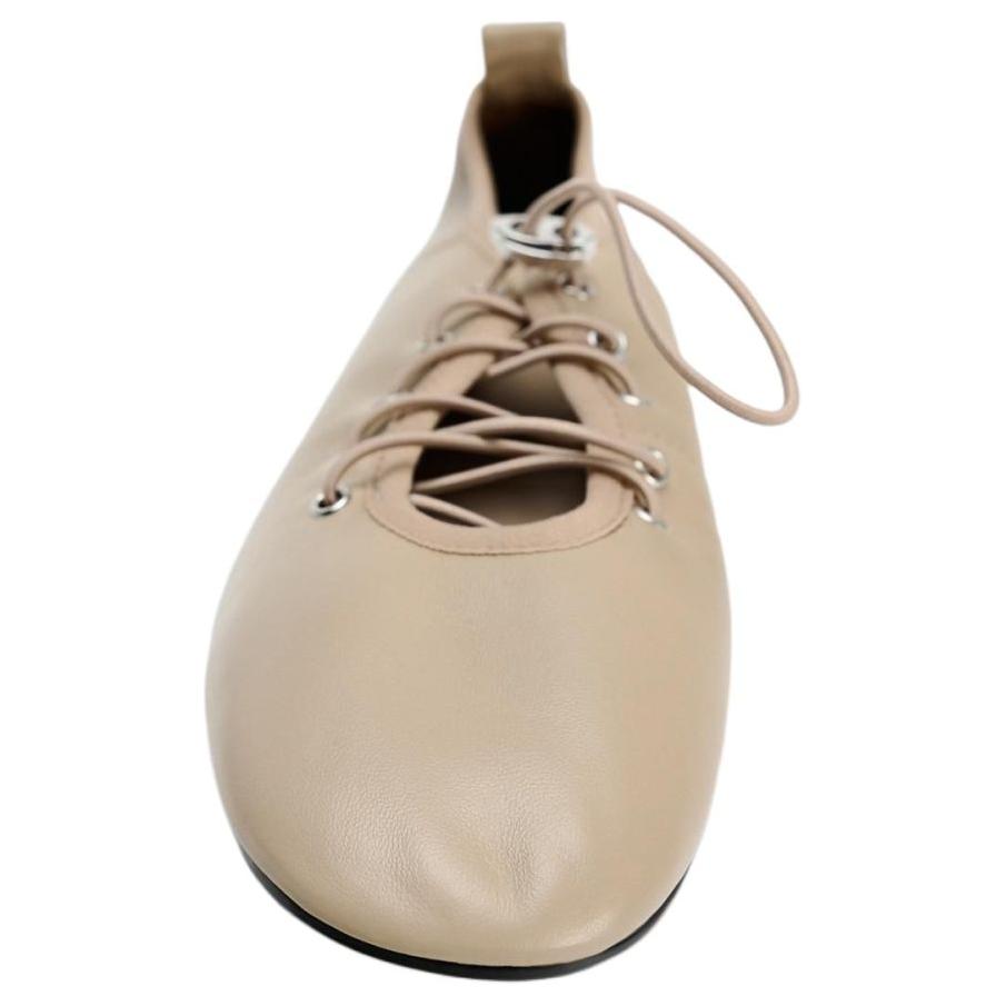 Zara Lambskin Lightweight Round-Toe Casual Flats Women flats Light-Beige 11525410002
