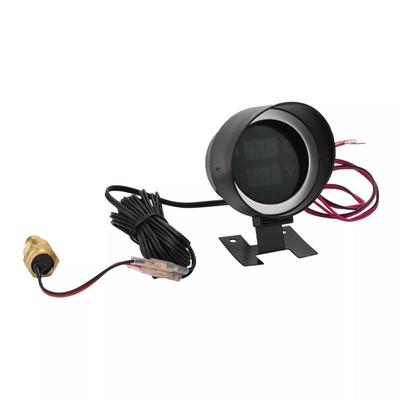 2 viename LED skaitmeninis automobilių sunkvežimio vandens temperatūros matuoklis temperatūros jutiklis Temperatura Moto + voltmetras voltas
