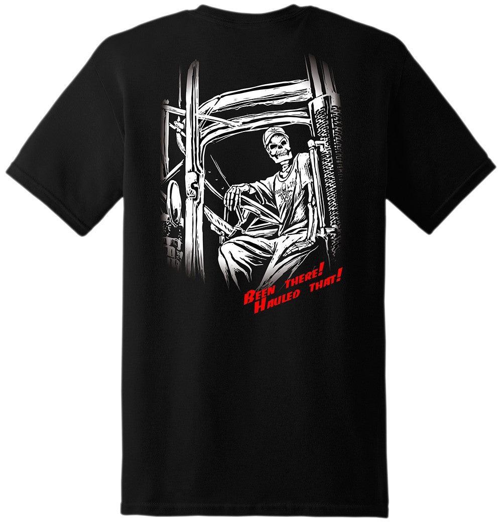 Trucker Skeleton Vintage Diesel Graphic Tee Double Sided T-Shirt XXXXL