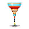 Elegant Margarita Glass Cup Intricate Hand Painted Pattern Colorful Mexicans Cocktail Drinkware For Party Decoration