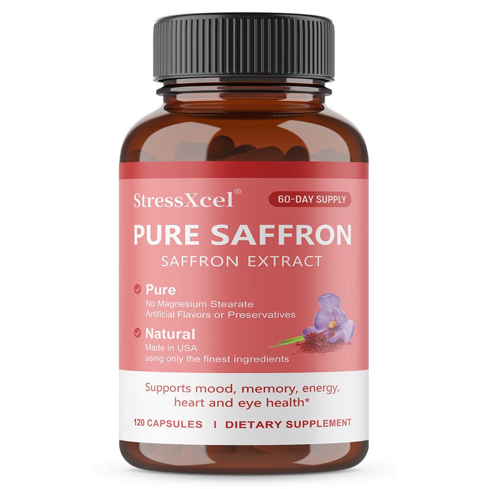 

Pure Saffron Extract 88.5 Mg Dietary Supplement, 120 Vegetable Capsules Per Bottle 120 Capsules
