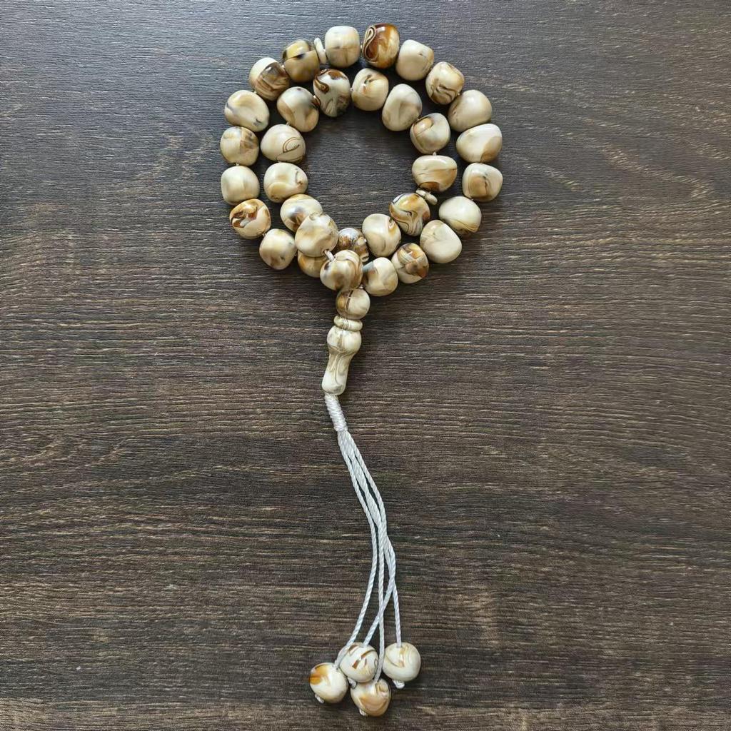 Islamische Gebetsperlen: 33-Perlen Tasbih Rosenkranz aus Saudi-Arabien