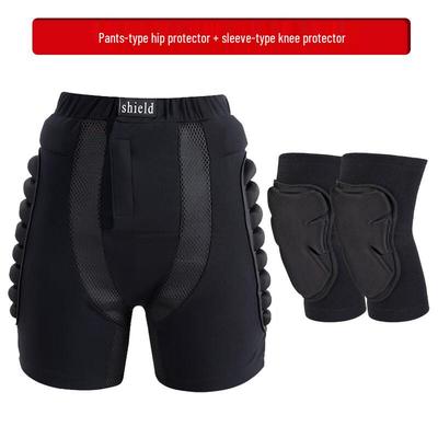 Skiing & Skating Impact Protection Shorts with Sleeve Knee Pads