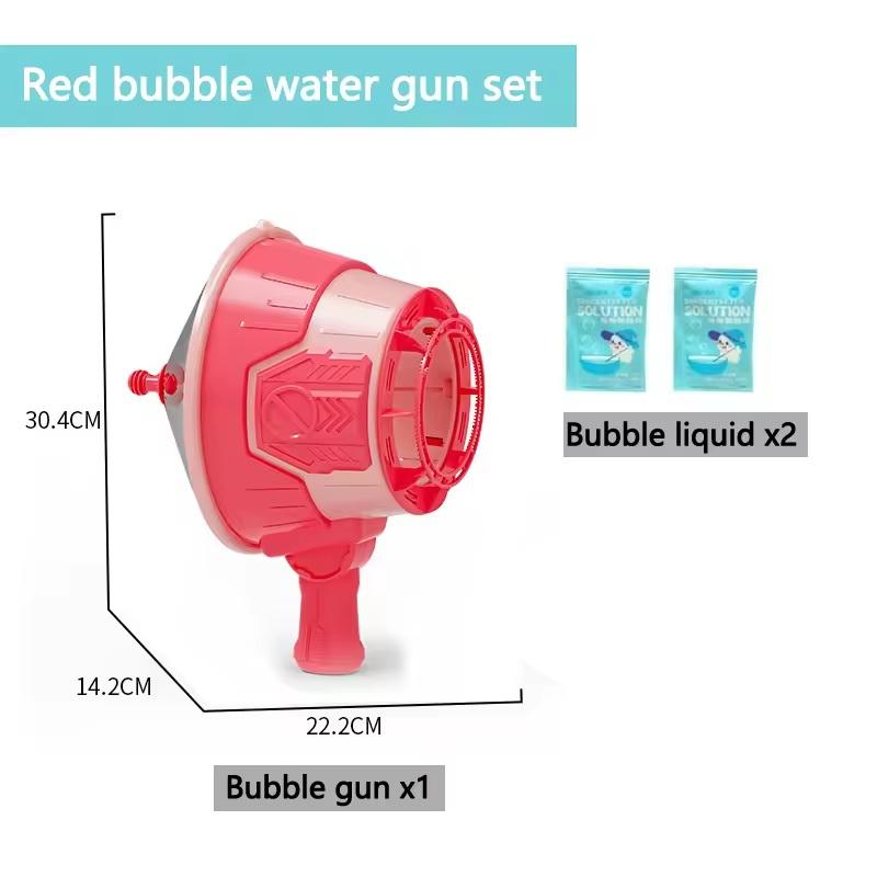 Air Cannon Soap Bubble Gun Novelty Toys Kids Outdoor Play Bubble Machine Handheld Multi Hole Interactive Bubble Maker Fun Toys