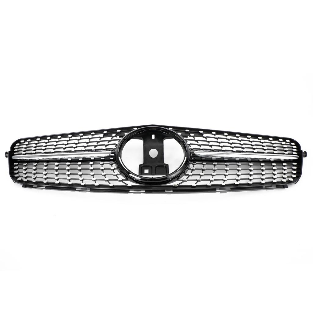 Diamond Front Bumper Grille Grill Fit C-Class Benz W204 C300 C350 2008-2014