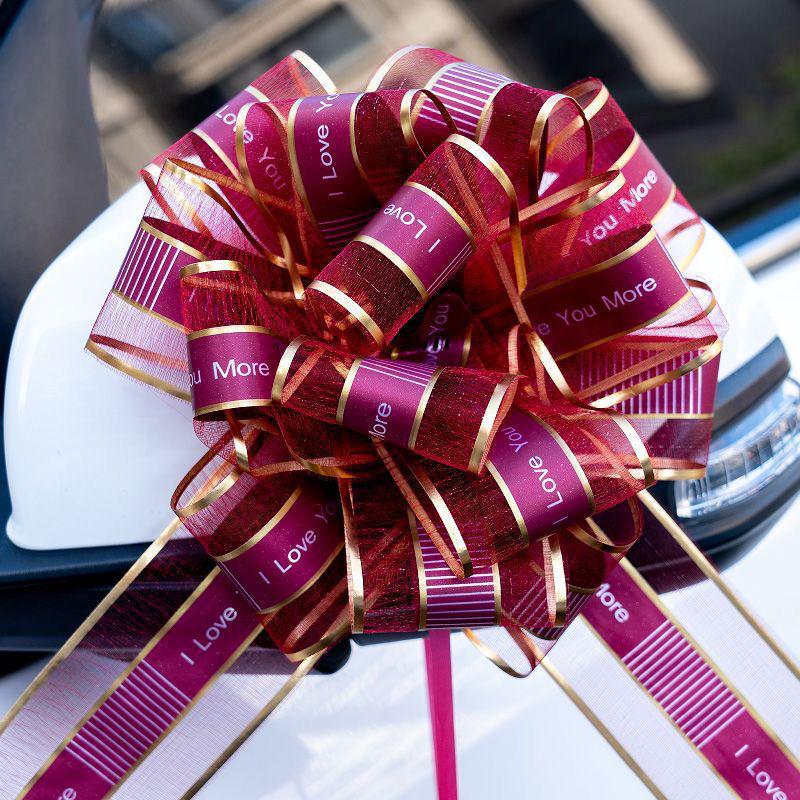 Festive Butterfly Pull Flowers for Weddings: Car Door Handle and Stair Handrail Decorations for Bridal Welcome.