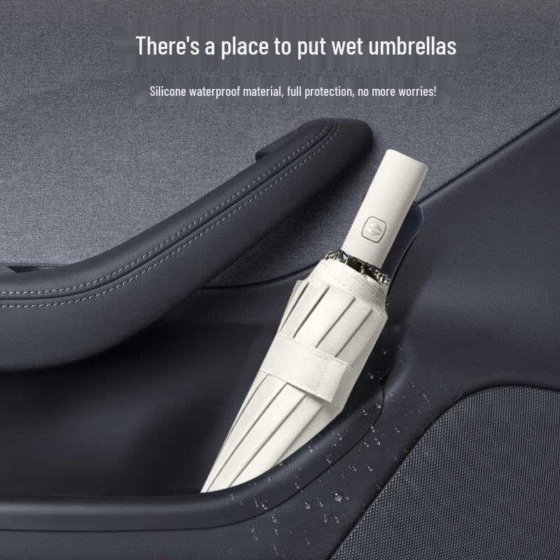 Velour-Padded Protective Liners for Tesla Model 3 Door Compartments