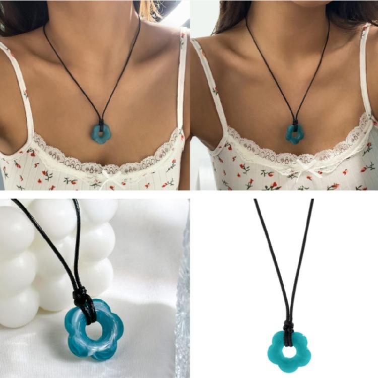 Blütenanhänger Schlüsselbein Kette Mode Schmuck Geschenk Geburtstag Hochzeit Valentinstag