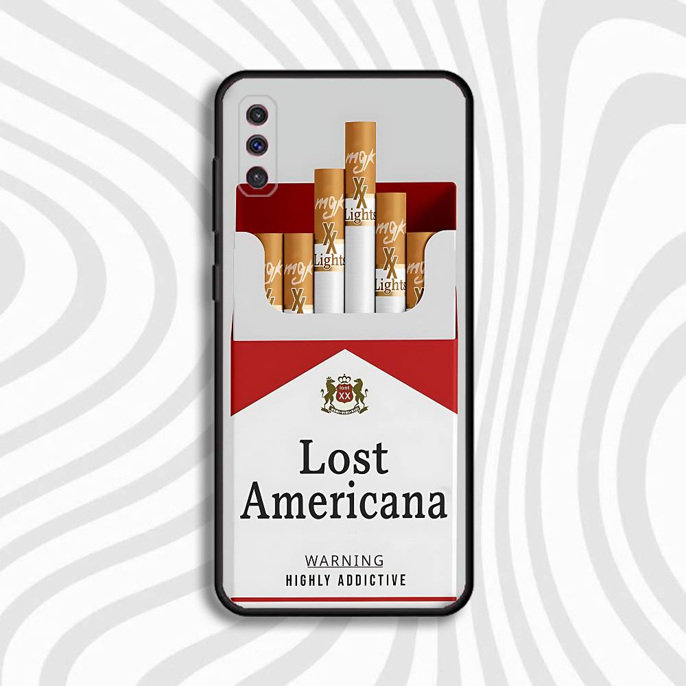 M-MGK Lost Americana LA Phone Case For Samsung S10,S21,FE,S21 ,Note 20,10,S26,S25,S24,S23,Ultra,S22,Plus Soft Shell Funda