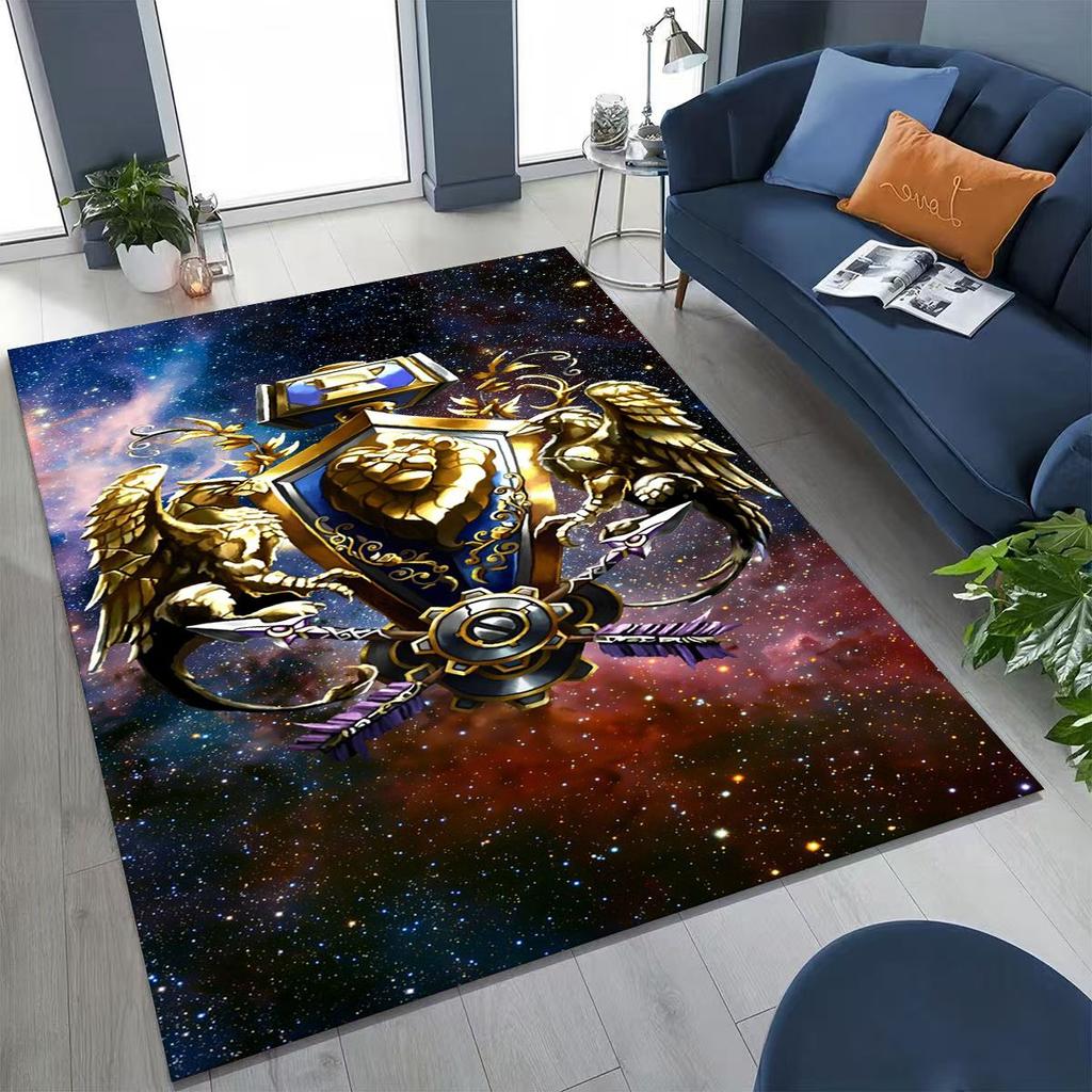 WOW World of Warcraft Arthas Demon Illidan Sylvanas Rug for Bedroom Living Room Sofa Home Doormat Decor, Kids Non-slip Floor Mat