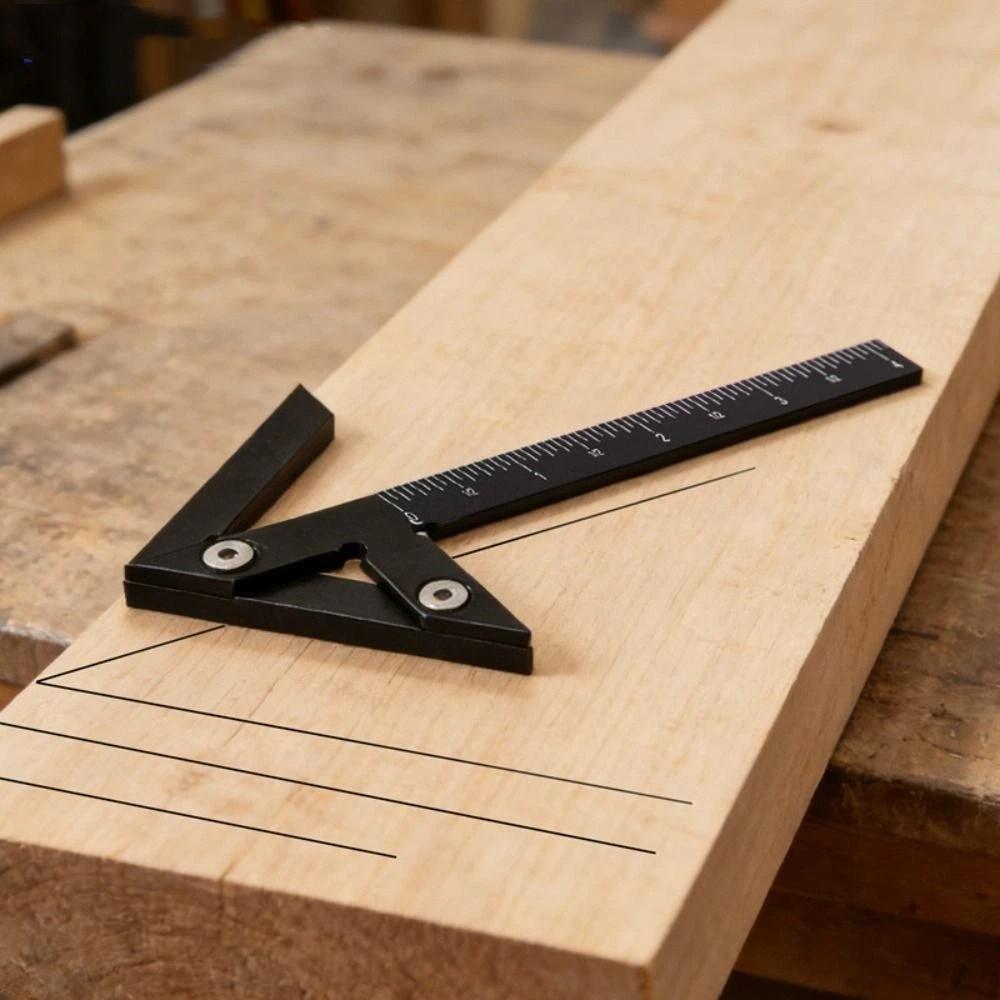 45/90 Degree Angle Marker Precision Line Caliber Gauge Center Scribe  Measuring Instrument