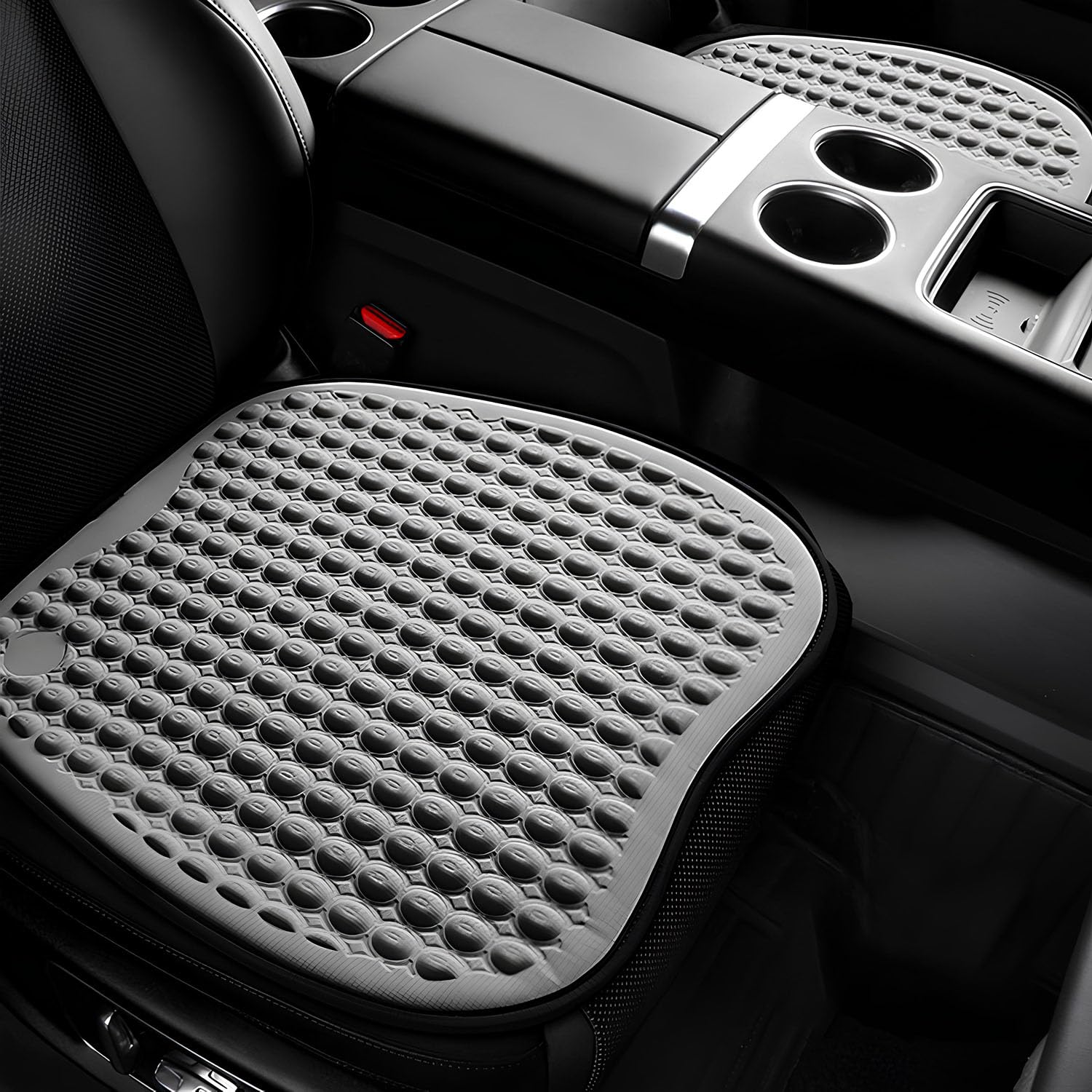 

Виннатсу Автомобильная гелевая подушка для сиденья Гелевая подушка Сотовая структура Все сезоны Невесомость Автомобильная подушка Вождение Ягодицы Прохладное автомобильное сиденье Дышащая Рассеивает серый