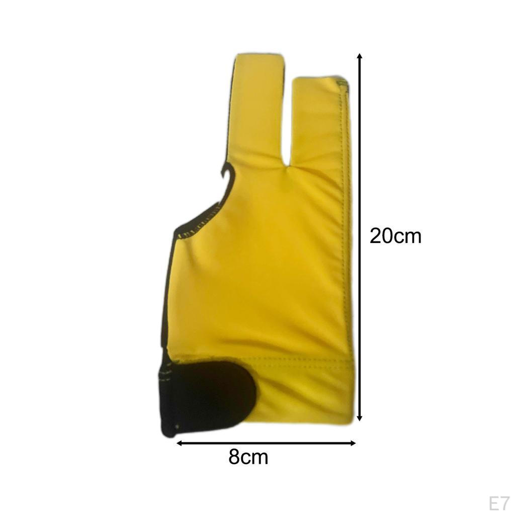 3 Finger Billiard Glove, Cue Pool Gloves, Non-slip Women's And Men's Accessories, Separate