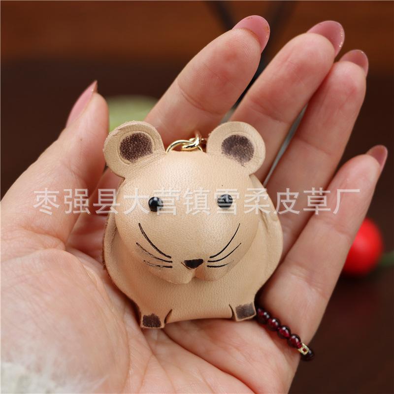 

Leather Rope Model, First Layer Cowhide, Twelve Zodiac Signs, Small Mouse, Cow, Tiger, Rabbit, Dragon, Snake, Horse, Sheep, Dog, Pig, Cute Bag Pendant Leather cord style