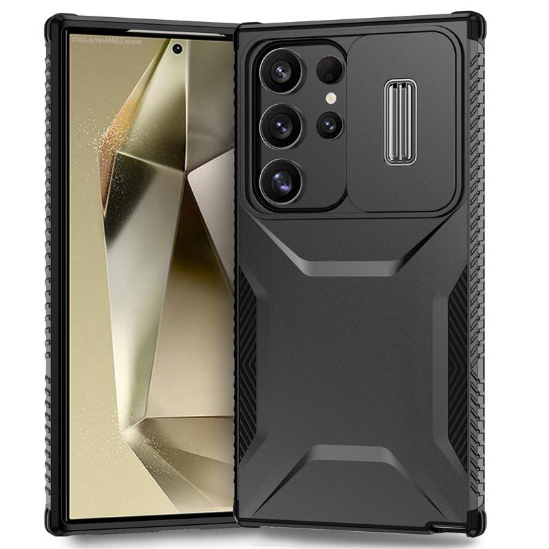 

Подходит для Samsung S25 Ultra Harvester Плоский Чехол для Телефона S23 Раздвижное Окно 2 в 1 Подставка Защитная Крышка Samsung S25 Edge