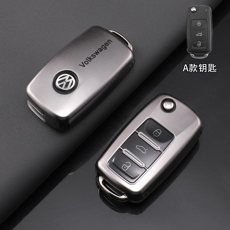 

For VW Soft TPU Car Key Case Cover Shell For VW Volkswagen Polo Tiguan Passat B5 B6 B7 Golf 4 5 6 MK6 Jetta Lavida Keychain Ac
