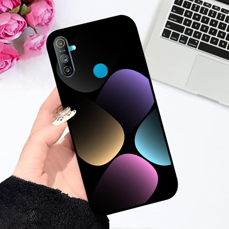 Pro Realme C3 Pouzdro RMX2021 RMX2020 Luxusní Barevný Malovaný Kryt Telefonu Pro Oppo Realme C3 4G Měkký Silikonový TPU Ochranný Fundas