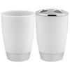 4 Piece Includes Cup Toothbrush Holder Soap Dish Bathroom Accessories Set  Home Storage