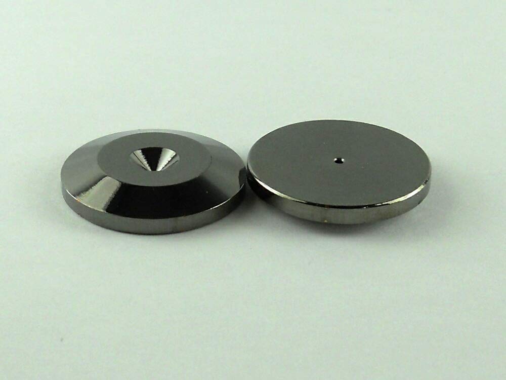 Lautsprecher-Isolator-Spike-Waffe Set von 6 Empfänger, Metall, Schwarz,