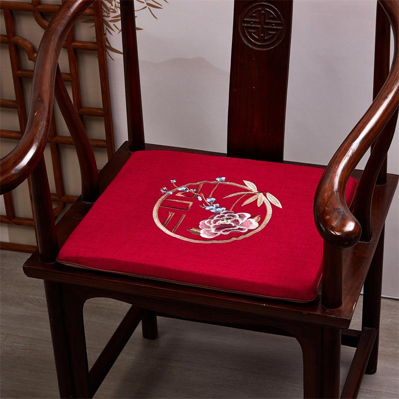 Chinese Style Cushion Mahogany Furniture Sofa Seat Cushion Taishi Circle Chair Tea Chair Non-slip Back Cushion