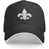 Unisex Fleur De Lis Baseball Cap Dad Hat Sport Cap Classic Sandwich Caps