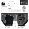 1 Pair Anti-Slip Cycling Gloves Breathable Half Fingerless Gloves Mtb Gloves Sunscreen Elastic Outdoor Sport Bicycle Gloves