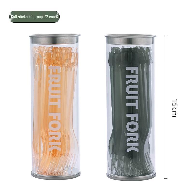 ZISIZ Individually Wrapped Disposable Fruit Forks