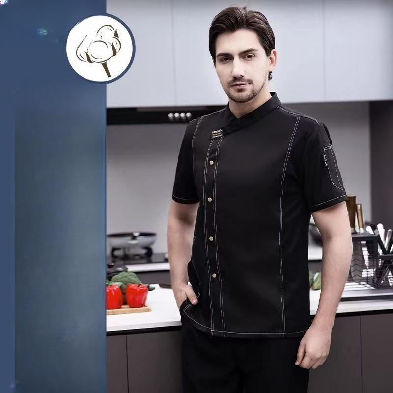 Cook Hotel Restaurace Jídelna Pekařství Kavárna Košile Kuchařský Kostým Stravovací Služby Kuchyňská Pracovní Uniforma Dospělý Šedá Kuchařská Bunda Kabát
