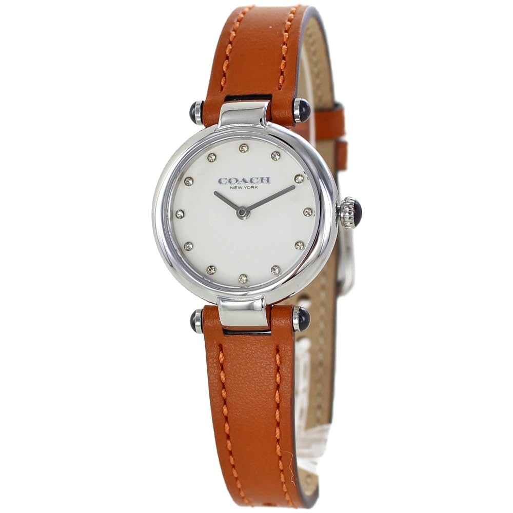 

Watch Small CARY Leather Watch Leather Strap 14504016 [Coach] Women s [Item] коричневый