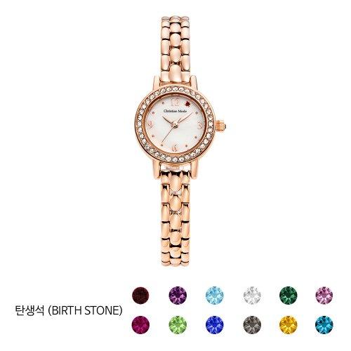 [CHRISTIAN MODE] CHRISTIAN MODE Women s Birthstone Watch CM406RG CM406RG_05