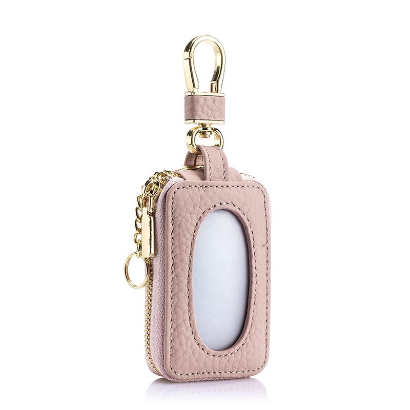

Car Key Bag Unisex Key Protector Keychain Multifunction Organizer Housekeeper Car Key Case Auto Remote Key Fob Pouch розовый