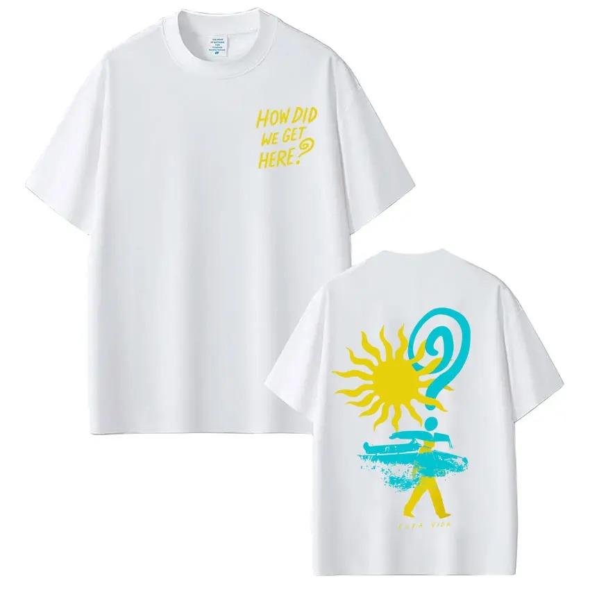 Sommer Mode T-Shirt Sänger Louis Tomlinson How Did I Get Here Tour 2026 Aufdruck T-Shirt Herren Damen Hip-hop T-Shirt Kurzärmelig Baumwolle Lässig T-Shirts
