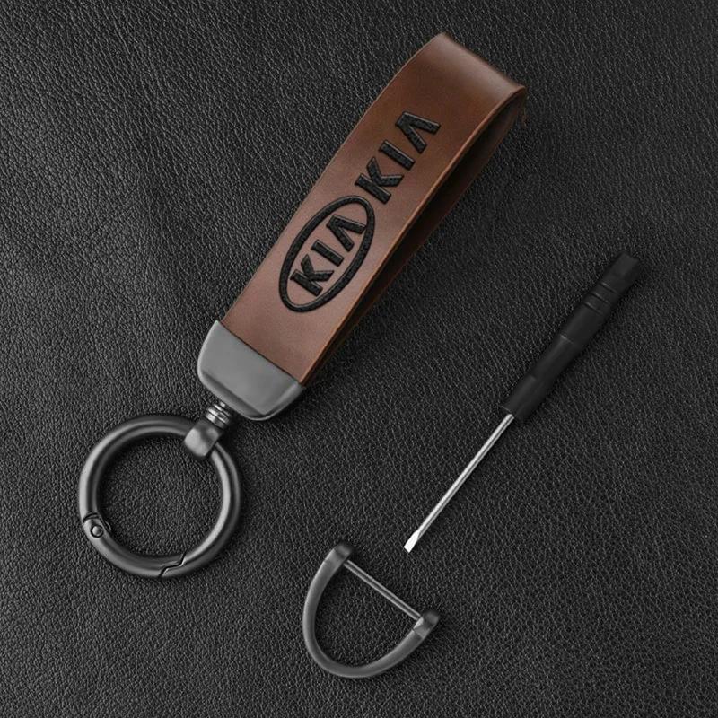 Car Logo Keychain Decoration Pendant Key Ring For Kia Sportage Carnival Seltos Sorento Rio Borrego Ceed Forte K3 K4 K5 K7 K9 EV3 Gbnkr30