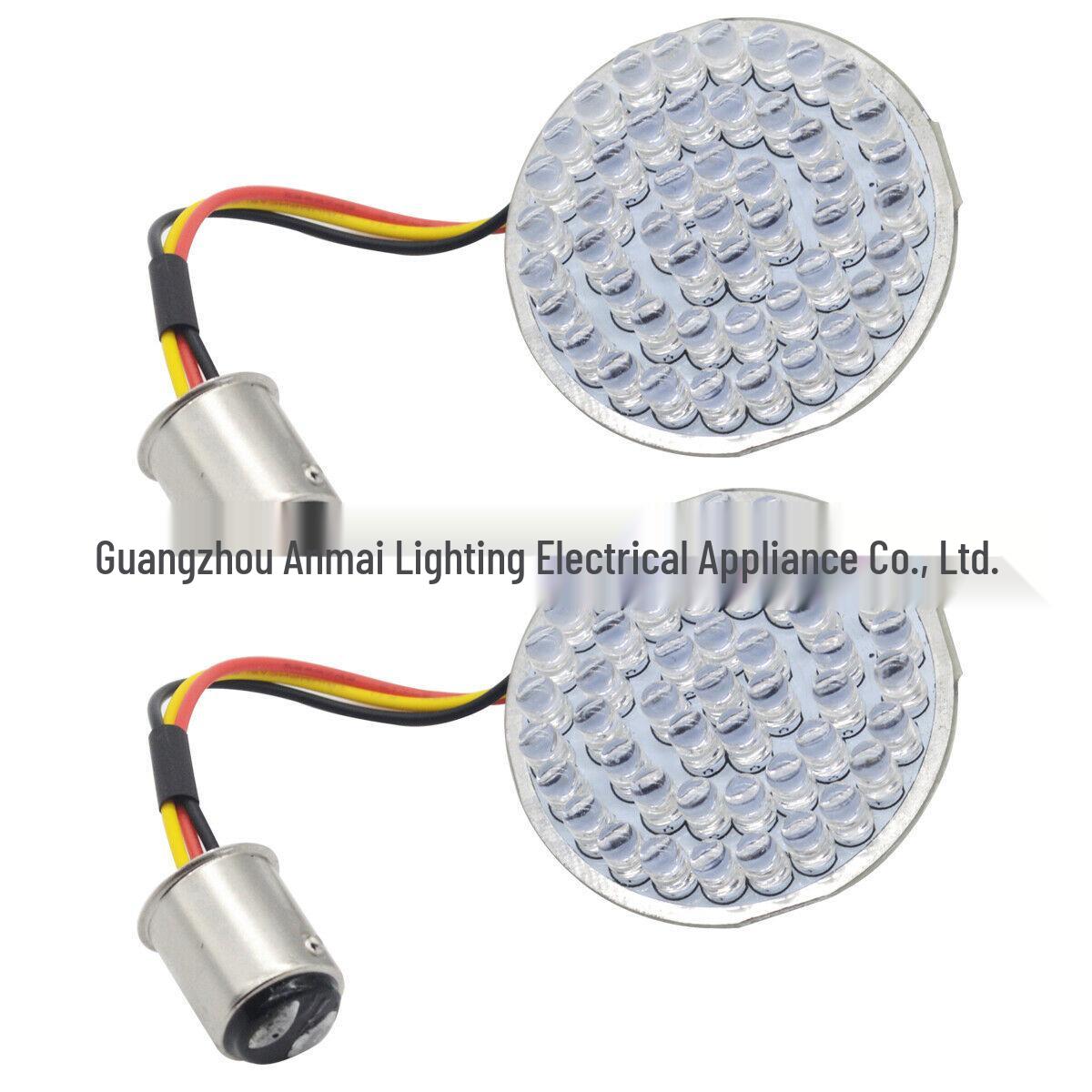 

Universal Harley Motorcycle LED Turn Signal Lights Single Red белый