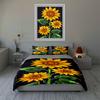 Bright sunflower motif. Bedding Duvet cover sets Duvet covers Pillowcases gifts (1 * Duvet Cover 2 * Pillowcases, without duvet insert)